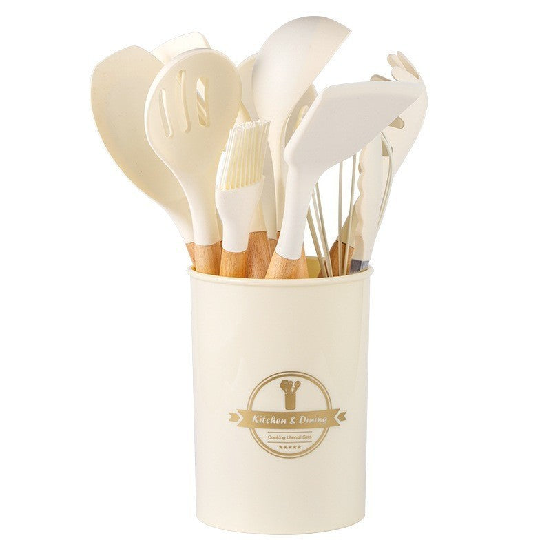 Ustensiles de cuisine | coffret en silicone et bois